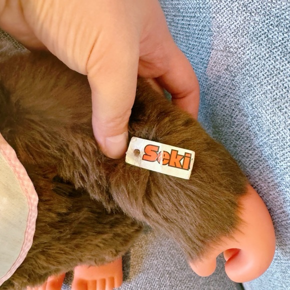 Very large Monchhichi vintage girl doll - Picture 6 of 9